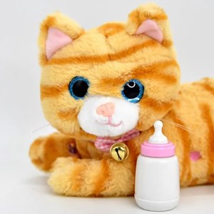 اسباب بازی عروسک رباتیک گربه موزیکال با بچه CAT PETS 93381E _اسباب بازی زبات